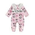thumbnail image 1 of BemeyourBBs Western Baby Girl Cowgirl Outfit Newborn Hosptial Coming Home Outfits Infant Footed Romper Doll Collar Boots Cow Print Long Sleeve Footie Jumpsuit Fall Winter Spring Clothes, 1 of 9