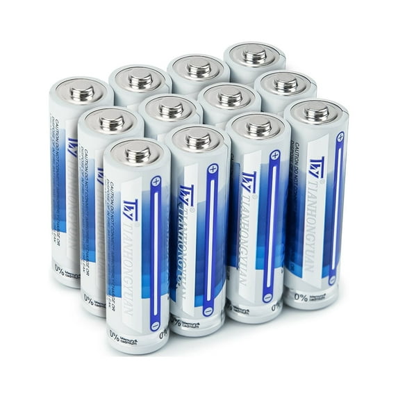 Bemico Alkaline High Energy AA Batteries 12-Pack, Double A Long-Lasting Batteries
