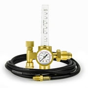 Bemico Argon CO2 Welding Regulator Mig Tig Flowmeter Regulator Gauge Welder CGA580 With Gas Hose