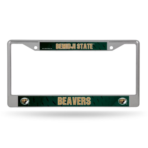 Bemidji State Beavers Chrome Metal License Plate Frame