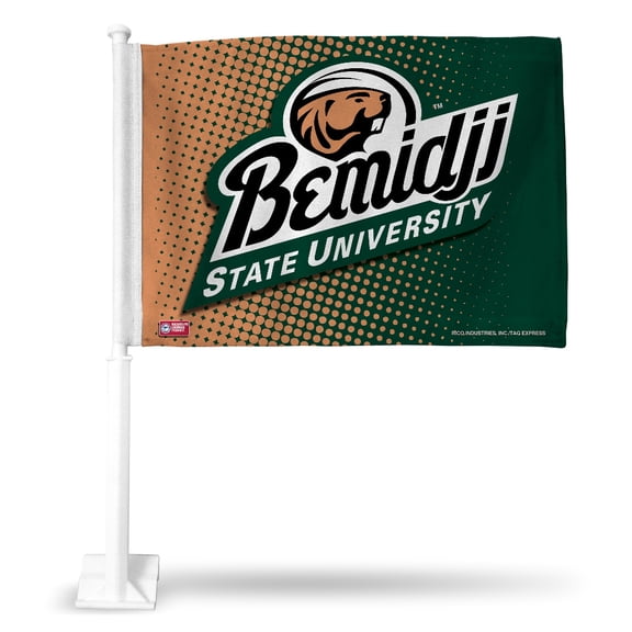 Bemidji State NCAA Beavers 14x19 Double Sided Window Mount Car Flag