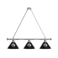 thumbnail image 1 of Bemidji State University 3 Shade Billiard Light with Chrome FIxture, 1 of 5