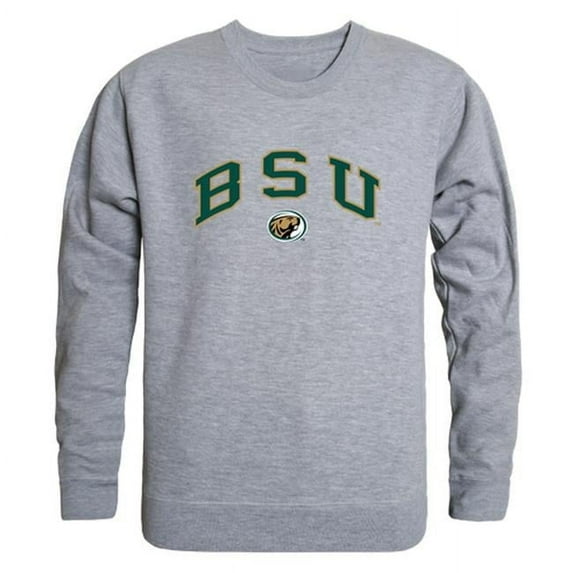 Bemidji State University Men Campus Crewneck Sweatshirt, Heather Grey - Small