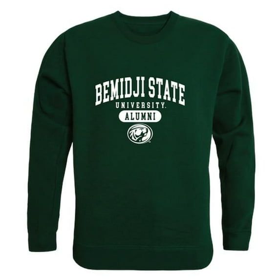 Bemidji State University Mens Alumni Fleece T-Shirt, Forest - Large