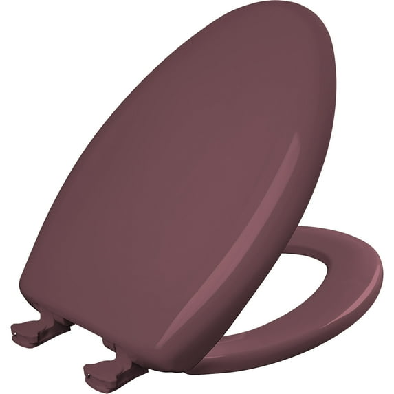 Bemis 1200SLOWT343 Elongated Closed Front Toilet Seat with Cover in Raspberry