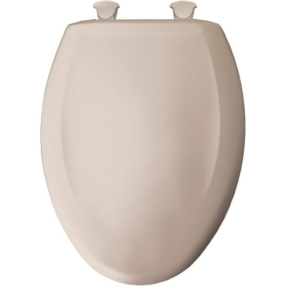 Bemis 1200SLOWT443 Elongated Closed Front Toilet Seat with Cover,Innocent Blush