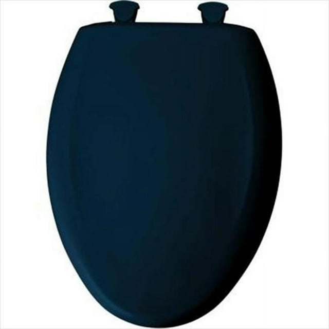 Bemis 1200Slowt Elongated ClosedFront Toilet Seat And Lid Blue