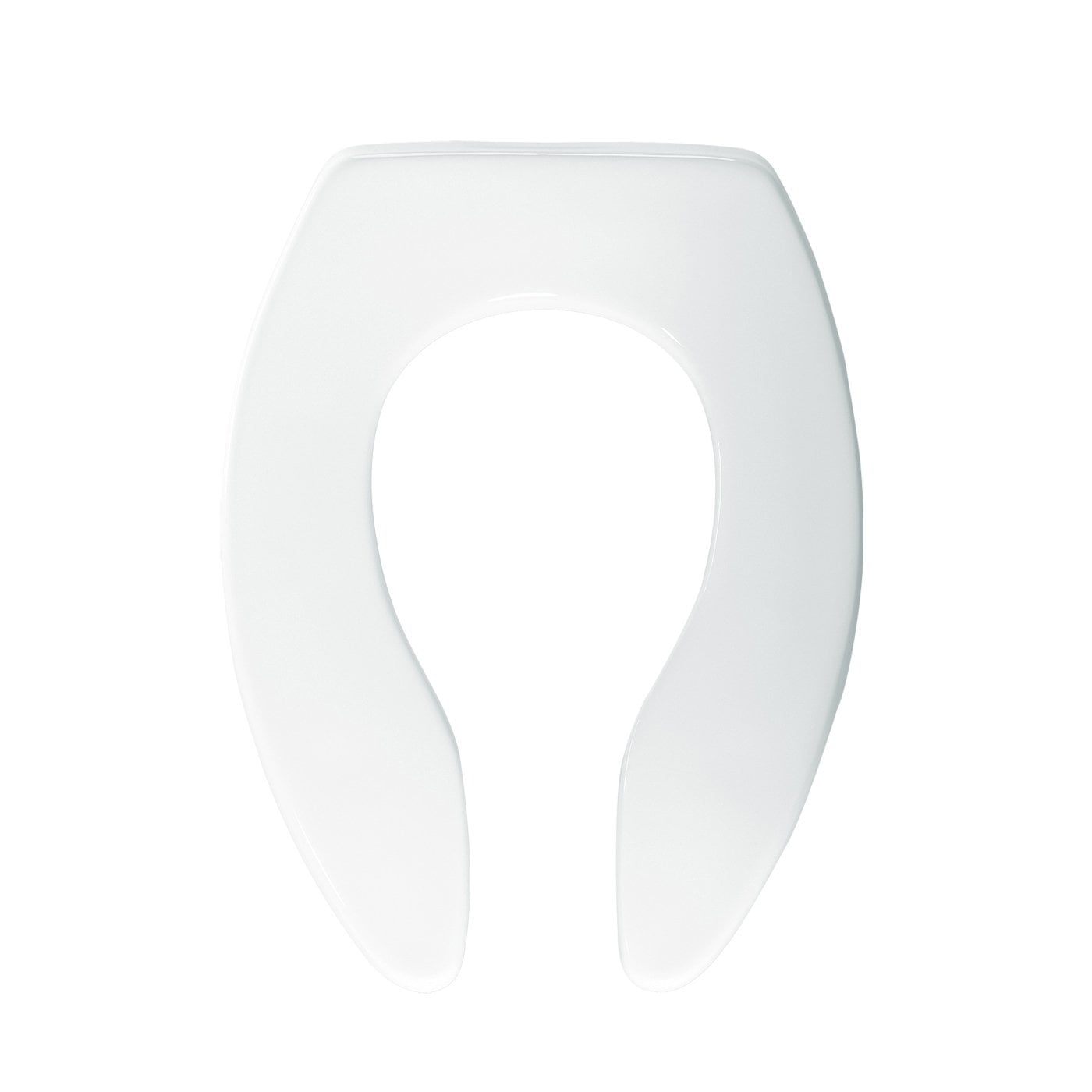 Bemis Elongated Toilet Seat – Heavy-Duty Open Front Cover With Self-Sustaining Hinge, White