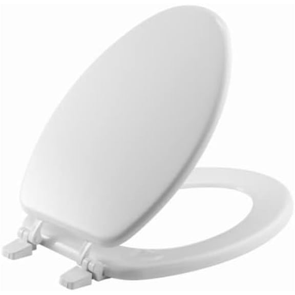 Bemis 166TT 000 Elongated Toilet Seat, White Molded Wood - Quantity 1