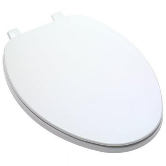 Bemis 170TK000 Economy Elongated Closed Front Plastic Toilet Seat, White