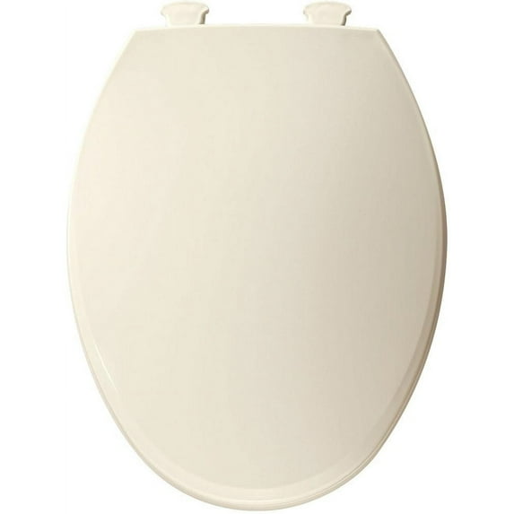 Bemis 1800EC 346 Lift-Off Elongated Closed Front Toilet Seat, Biscuit