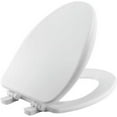 thumbnail image 1 of Bemis 19170PLE4 000 FCE4 Alesio Elongated Enameled Wood Toilet Seat, White, 1 of 9