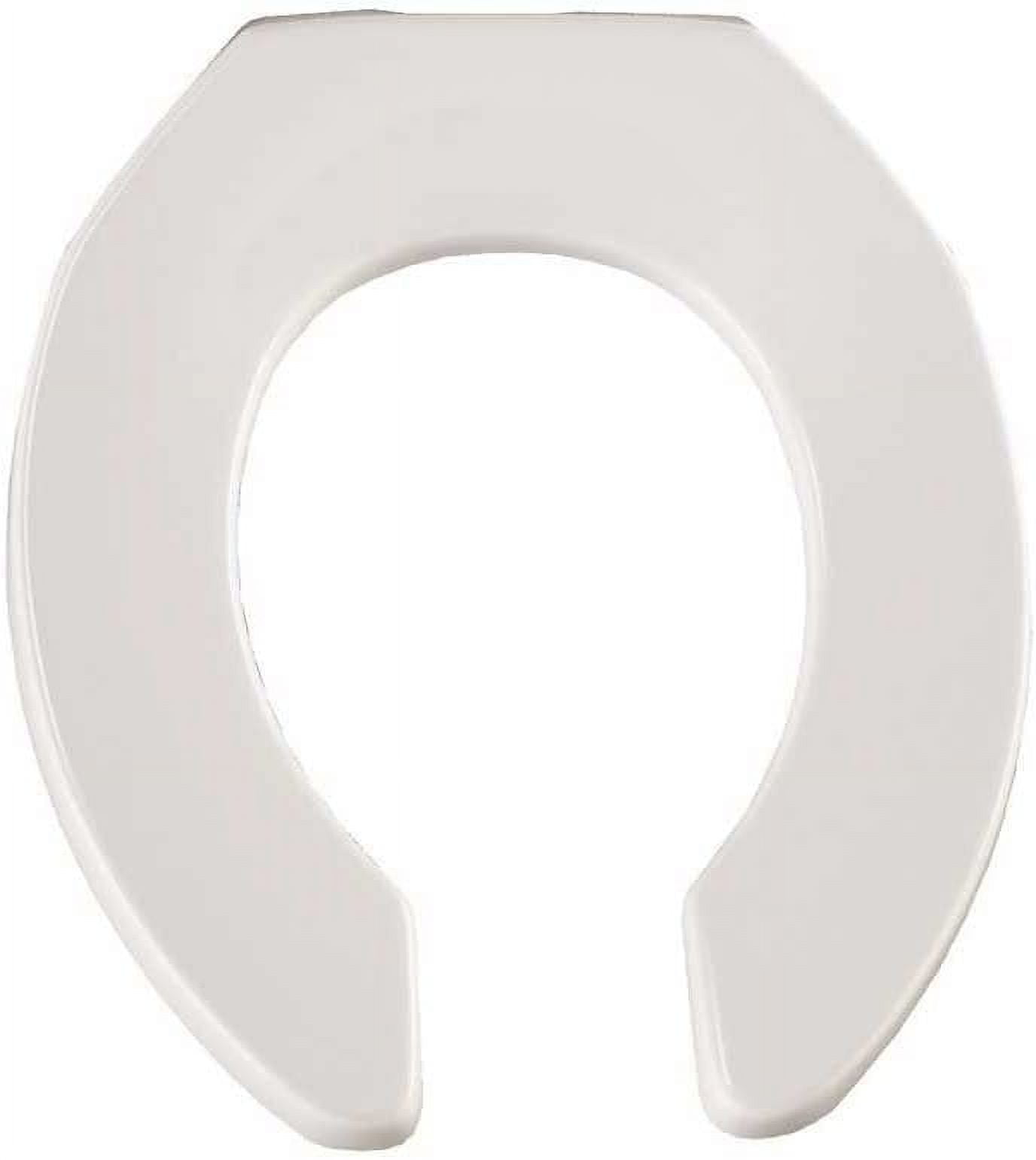 Bemis 1955CT 000 Mayfair Duraloy Open Elongated Toilet Seat, White