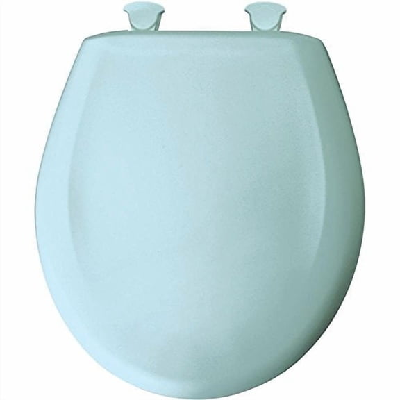 Bemis 200SLOWT-464 Blue Round Plastic Toilet Seat