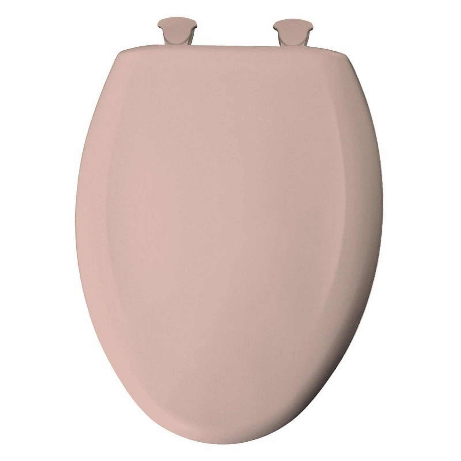 Venetian Pink Round Slow-Close Plastic Toilet Seat