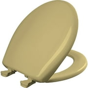 Bemis 200SLOWT031 Round Closed Front Toilet Seat with Cover in Harvest Gold