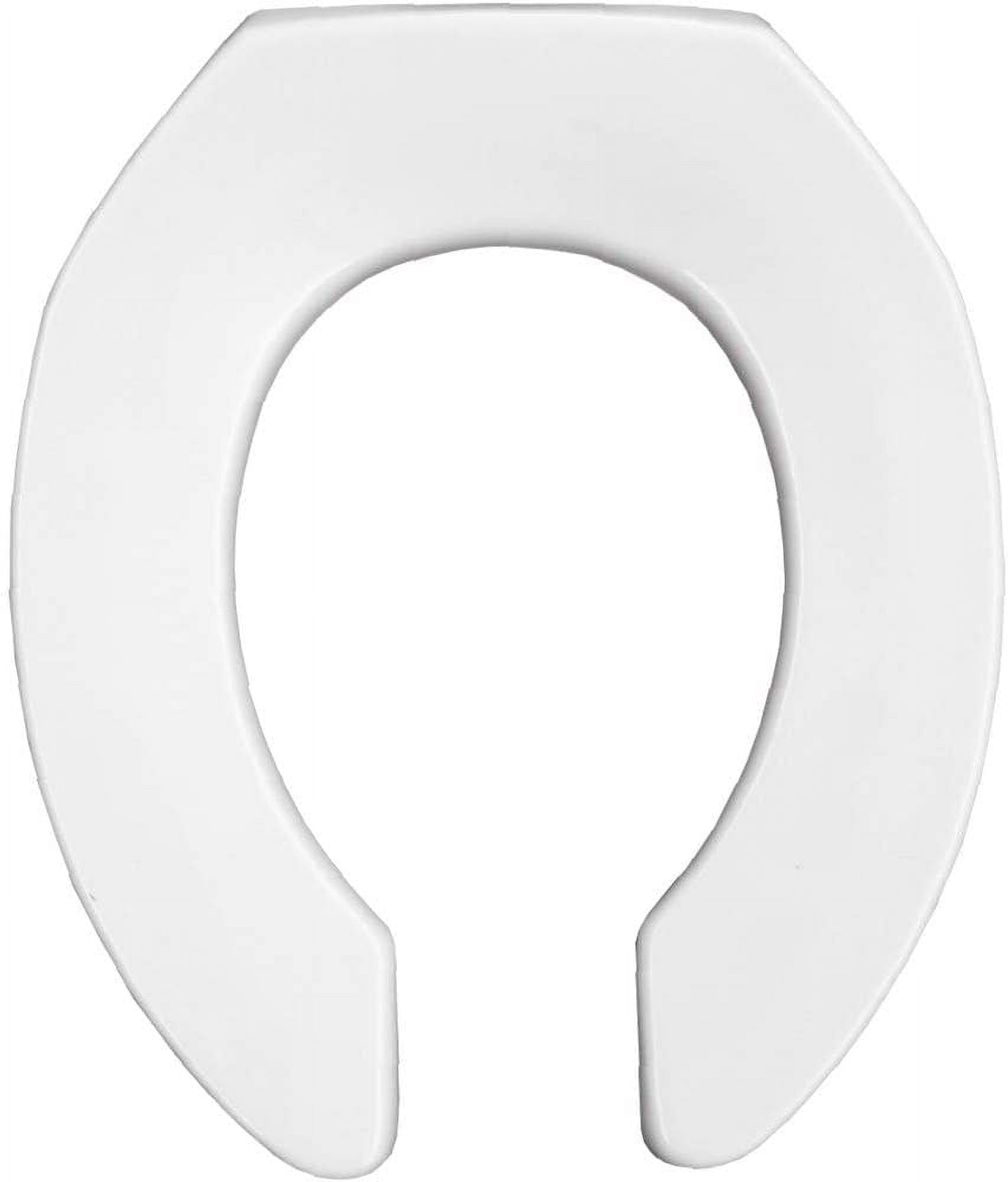 Bemis 2055SSCT Commercial Plastic Round Toilet Seat, White