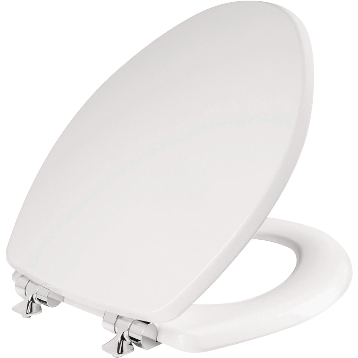 Bemis 26CHSLA 000 White Enamel Slow Close Benton Round Wood Toilet Seat
