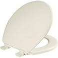thumbnail image 1 of Bemis Ashland Modern Wood Toilet Seat with Decorative Edge, Slow Close, Secure Hinges, Round, Biscuit, 1 of 8