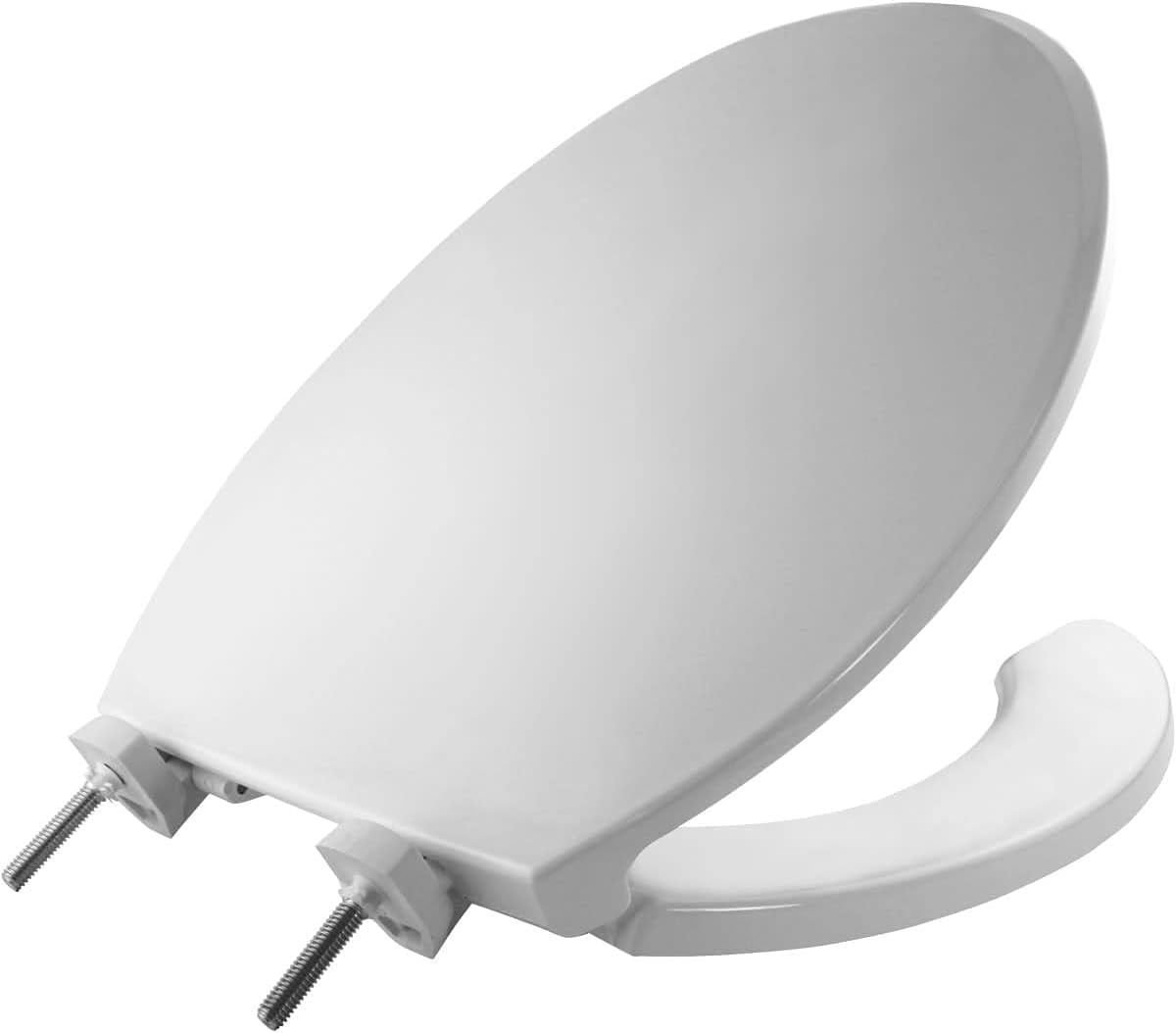 Bemis 7650TDG 000 Elongated Open-Front Toilet Seat, White