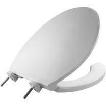 Bemis 7650TDG 000 Elongated Open-Front Toilet Seat, White