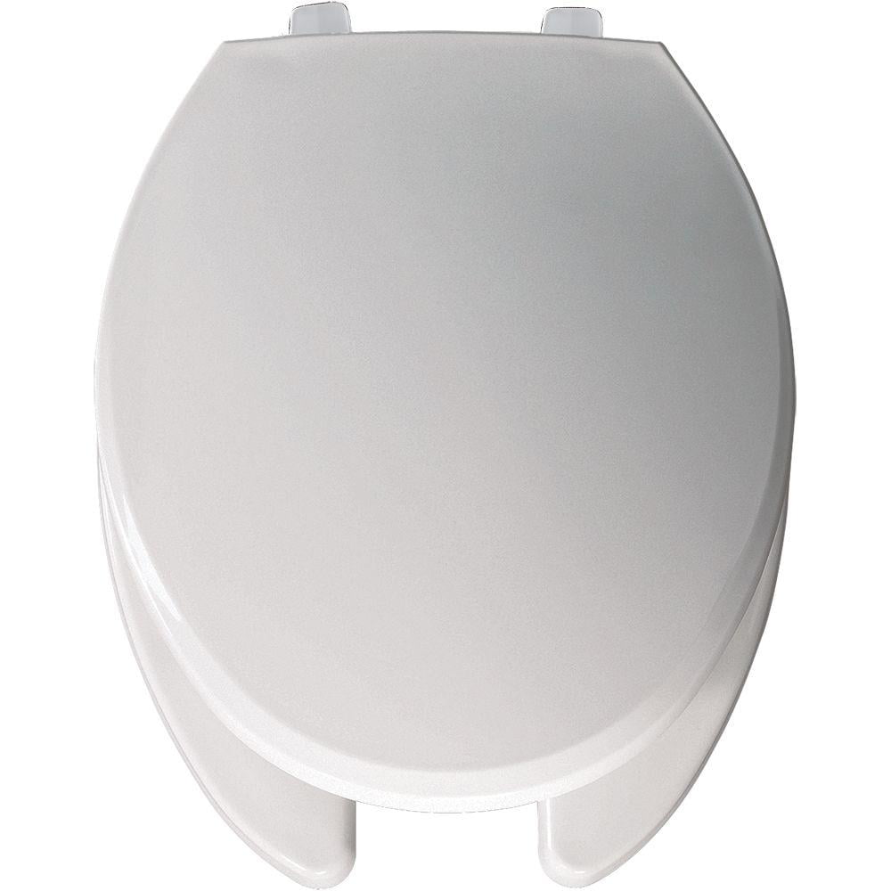 Bemis 7650TJ Just Lift Plastic Elongated Toilet Seat, White
