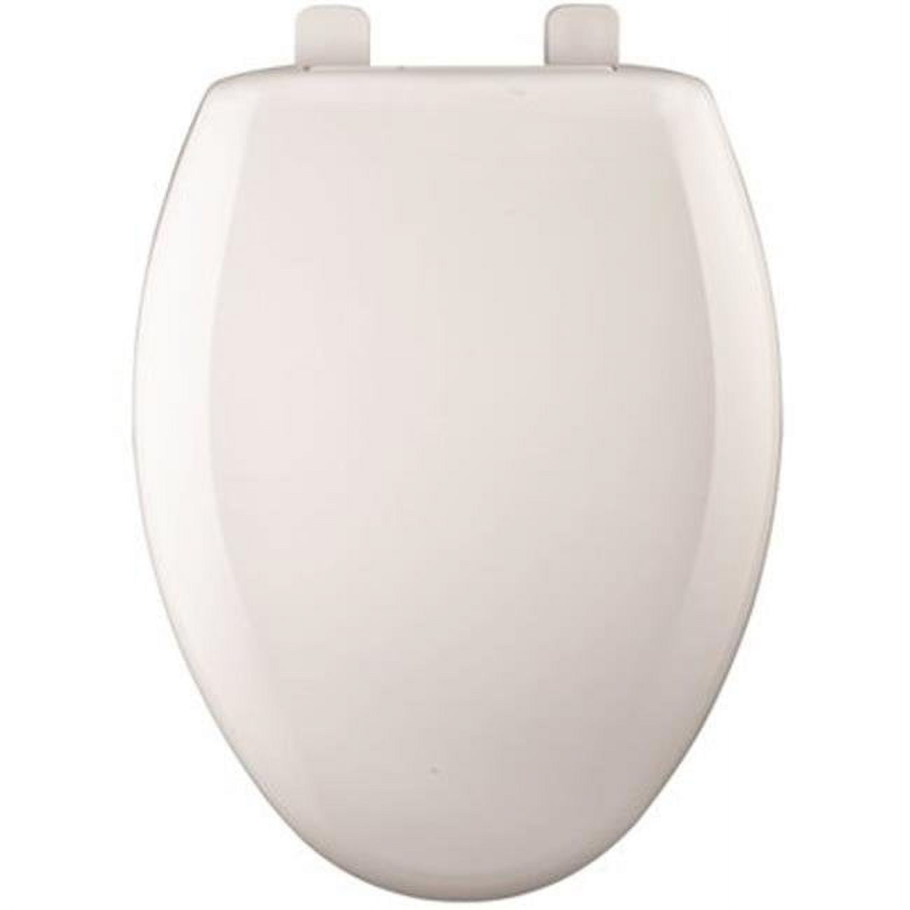 White Elongated Heavy Duty Plastic Toilet Seat with Slow Close