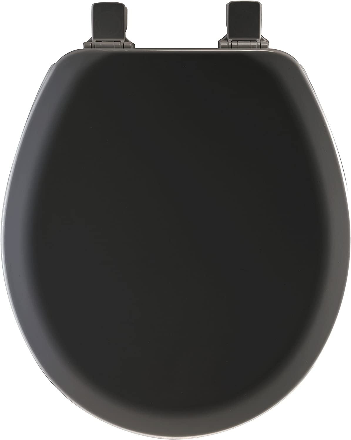 Bemis Black Round Molded Wood Toilet Seat