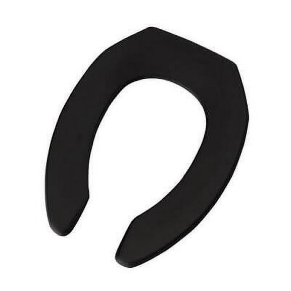 Bemis Elongated Black Plastic Toilet Seat