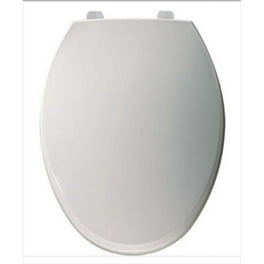 Bemis 1500EC Elongated White Wood Toilet Seat