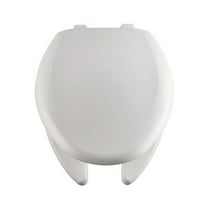 Bemis Elongated White Plastic Toilet Seat