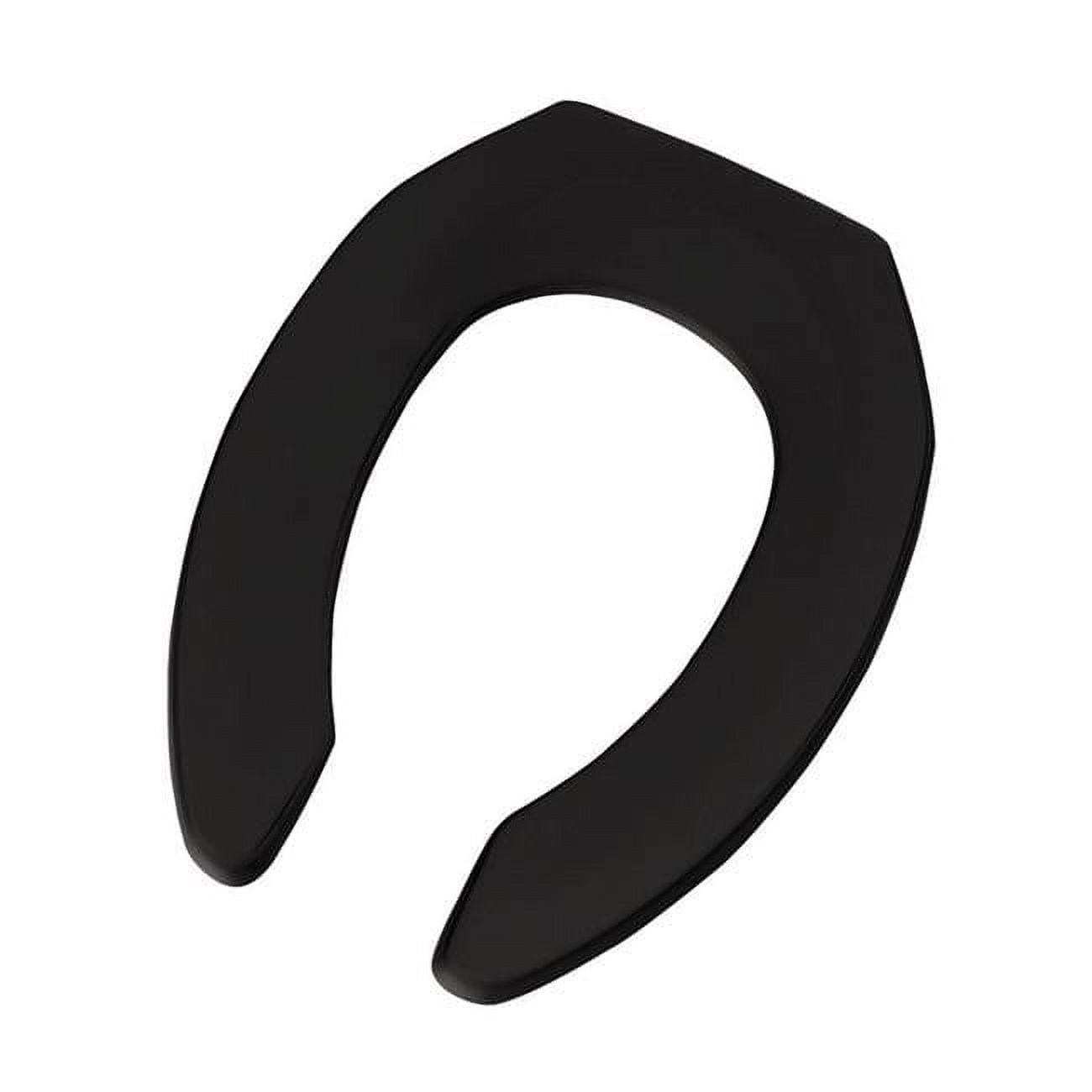 Bemis Manufacturing 1955CT-047 Toilet Seat Plastic Black - Elongated 20.25in. H x 14.75in. W x 2.25in. L
