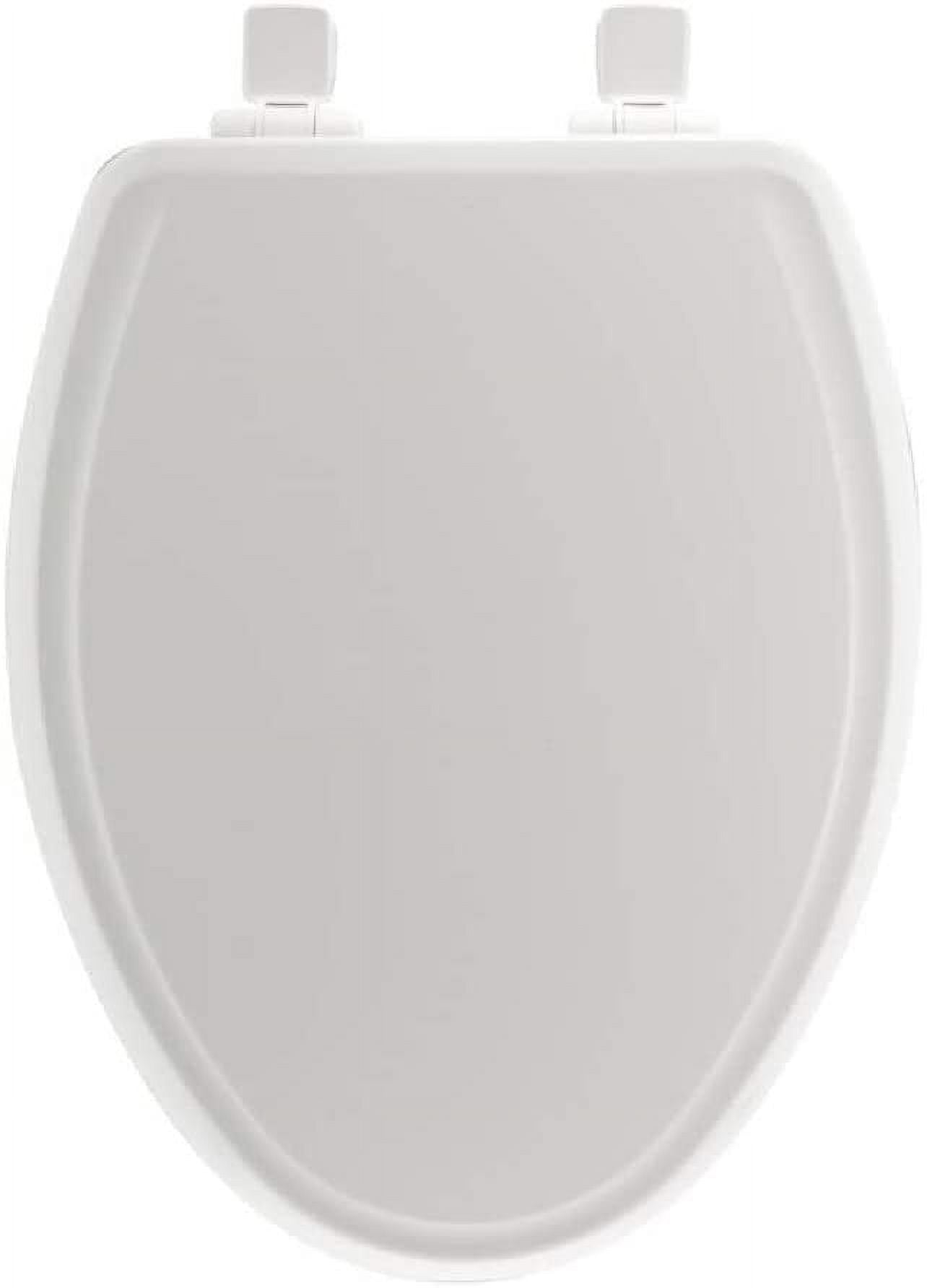 Bemis Mayfair 147slow-000 Slow Close Elongated Toilet Seat, Molded Wood, White