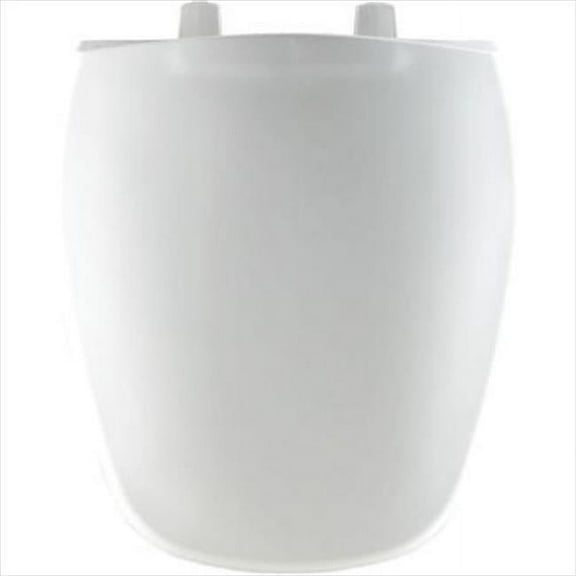 Bemis Round Plastic Toilet Seat in White fits Eljer Emblem with Top-Tite Hinge