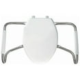 thumbnail image 1 of Bemis Toilet Seat, Wht, 14 in W, 2.25 in H MA2100T  000, 1 of 2