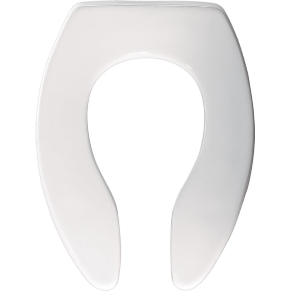 Bemis Commercial Extra Heavy-Duty Plastic Toilet Seat White