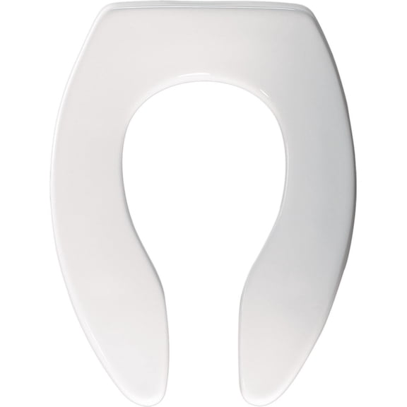 Bemis Commercial Extra Heavy-Duty Plastic Toilet Seat White