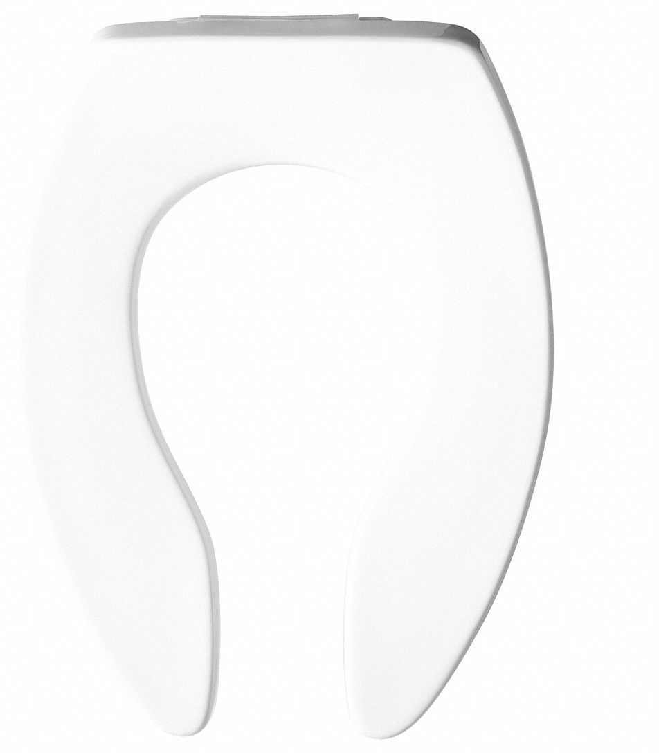 Bemis Toilet Seat,Elongated Bowl,Open Front 1655SSCT