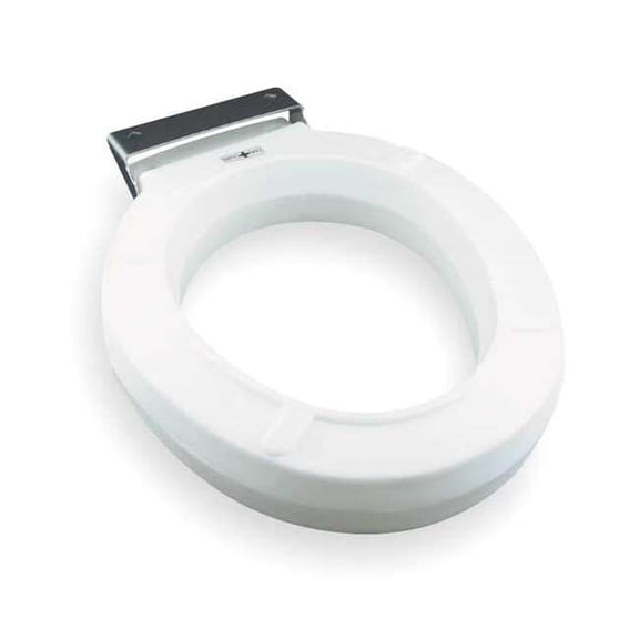 Bemis Toilet Seat Without Cover, Plastic, Round, White GR4LR-000