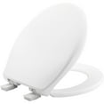 thumbnail image 1 of Bemis 200E4 000 Affinity Round Plastic Toilet Seat in White with STA-TITE Seat Fastening System, EasyClean, WhisperClose, Precision Seat Fit Adjustable Hinge and Super Grip Bumpers, 1 of 6