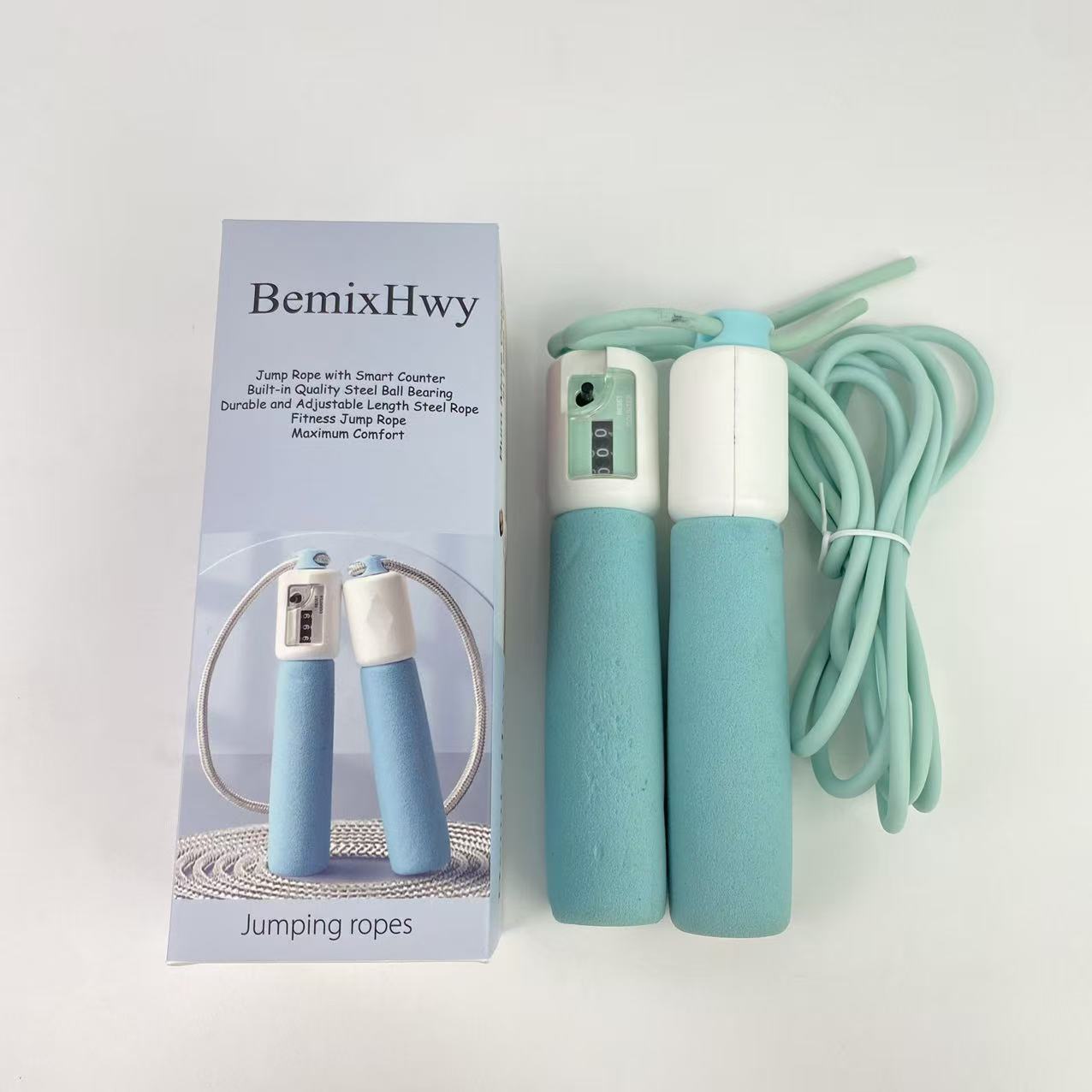 Sitar Rope Count BemixHwy Jump ropes,Weighted Jump Rope with Counter for Women and Men ...