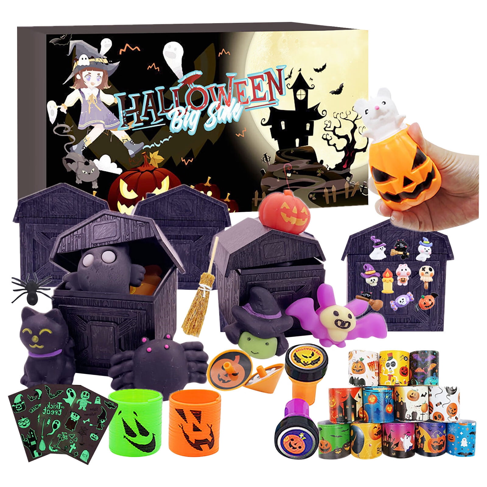 Bemona Halloween Advent Calendar Contains 24 Gifts, Halloween Cute
