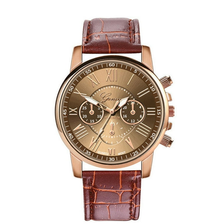 Bemona Holiday Savings Deals! Womens Watches Clearance Sale Prime Men's  Alloy Case Quartz Watch Belt Watch Business Men's Watch Ladies Watches  Valentine's Day/Birthday Day Gift 