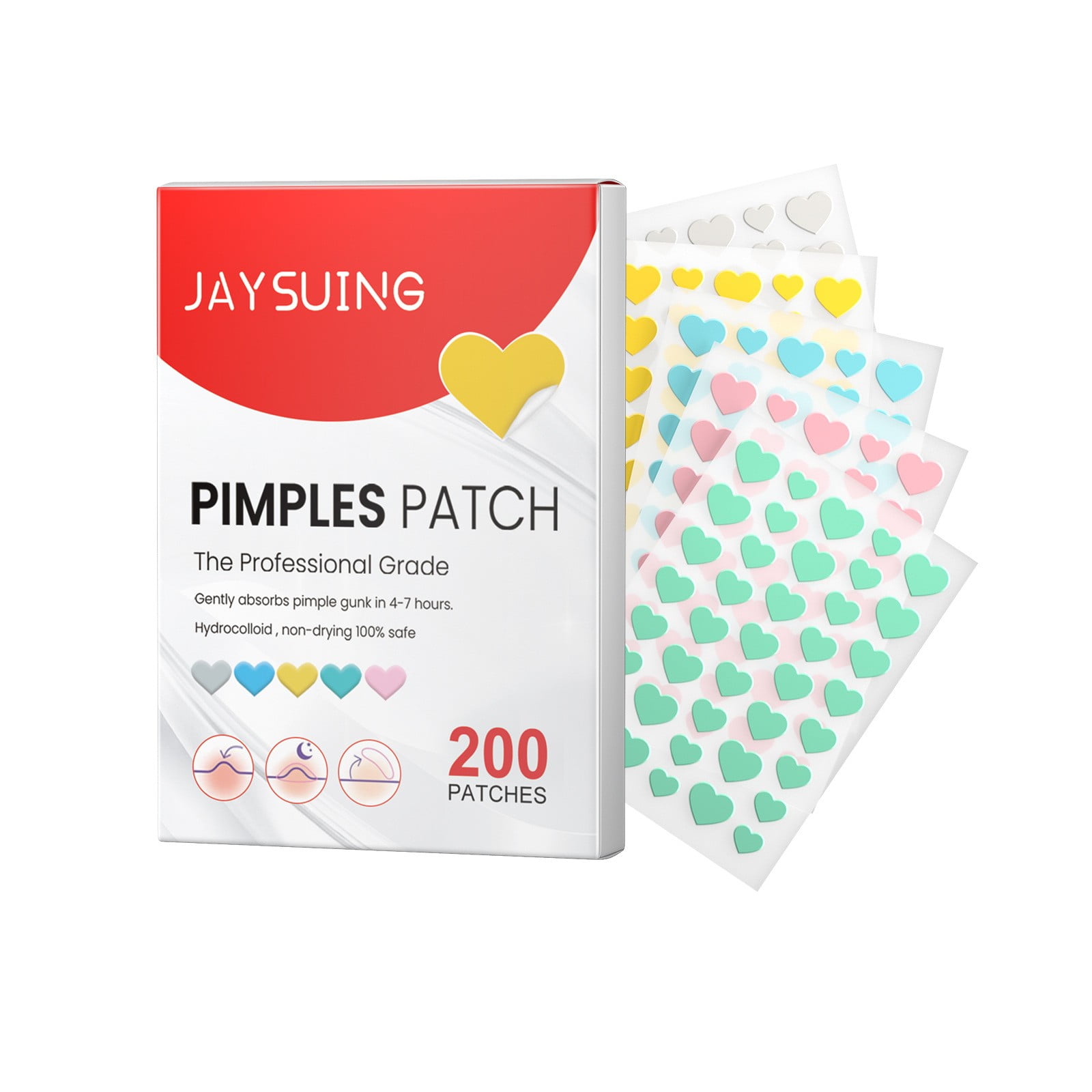 Bemona Pimple Patches Colorful Cute Shaped Hydrocolloid Acne Patches