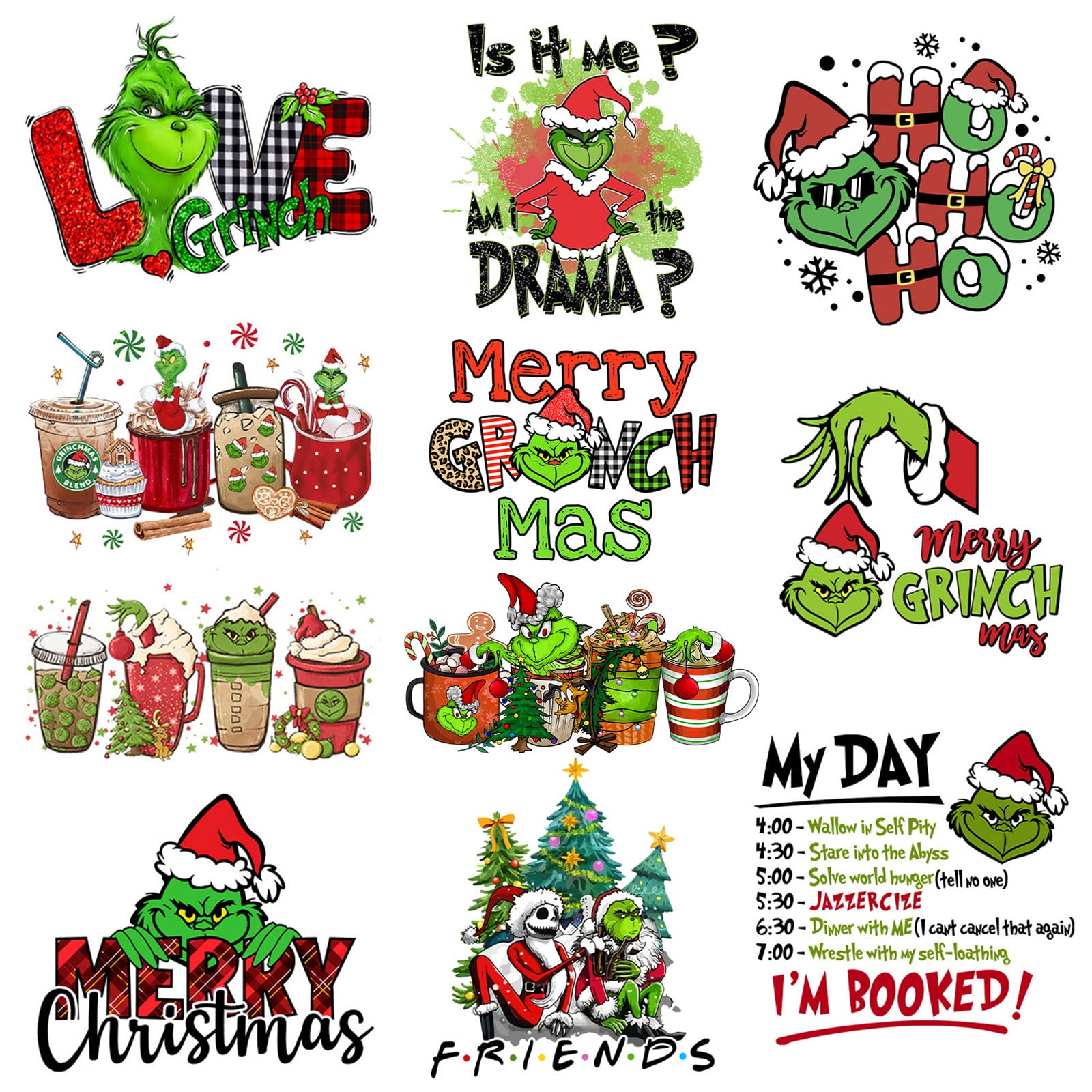 Clearance Gr1nch! Christmas Iron On Transfer Heat Transfer Design