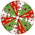 Bemona The Gr1nch Christmas Tree Skirt,48 "Red & Green 2024 Christmas