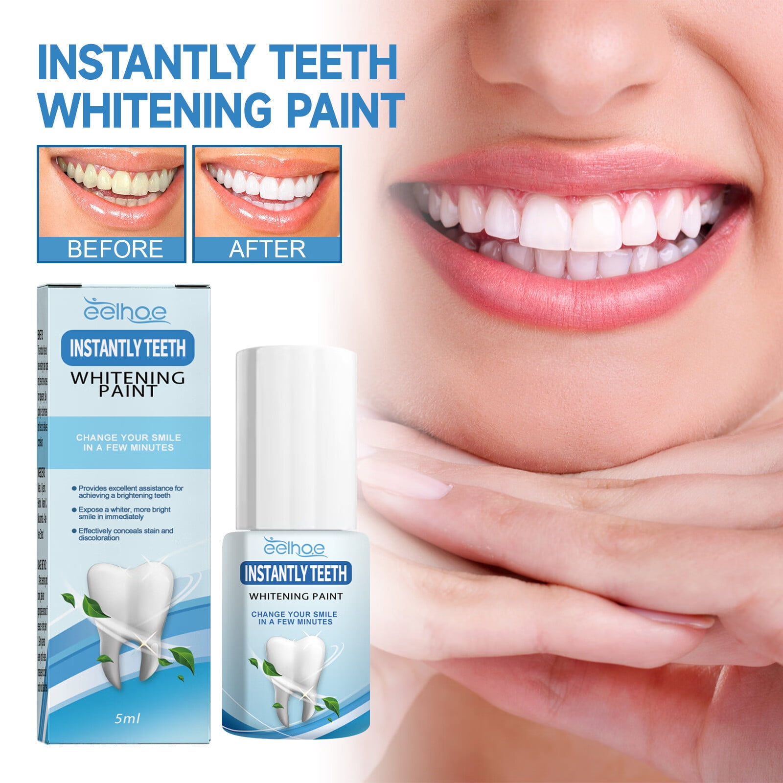 Bemona Tooth Whitening Paint, Whitening Paint for Teeth, Teeth Stain