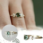 Bemona Zircon Ring Fashion Diamond Wedding Ring Engagement Jewelry,Birthday/Christmas/Thanksgiving/New Year/Valentine's Day Gift