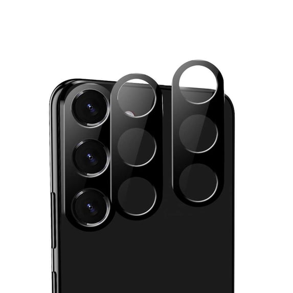 Bemz (4-Pack) Anti Glare Scratch Resistant Rear Camera Tempered Glass Lens Shield Protector for Samsung Galaxy S23 - Black