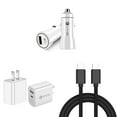 thumbnail image 1 of Bemz Charger Bundle for Motorola Moto G Stylus 4G Cricket 2023 - Premium 18W Fast Charging Car Charger, Wall Charger, USB-C to USB-C Cables (3.3 Feet), 1 of 8